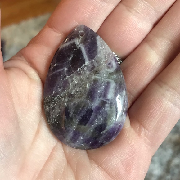 Anethyst Jasper Agate Lapis Gem Pendant Lot - Picture 3 of 12